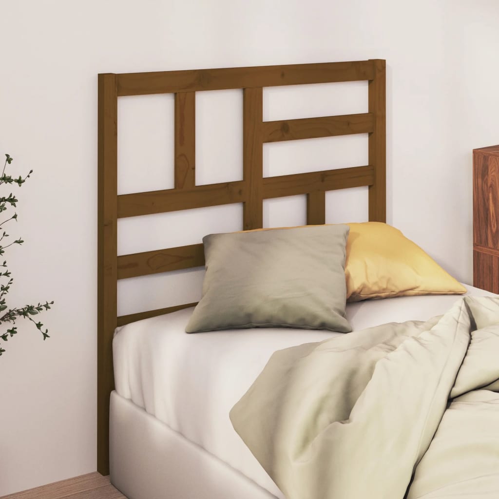 Berkfield Bed Headboard Honey Brown 96x4x104 cm Solid Wood Pine