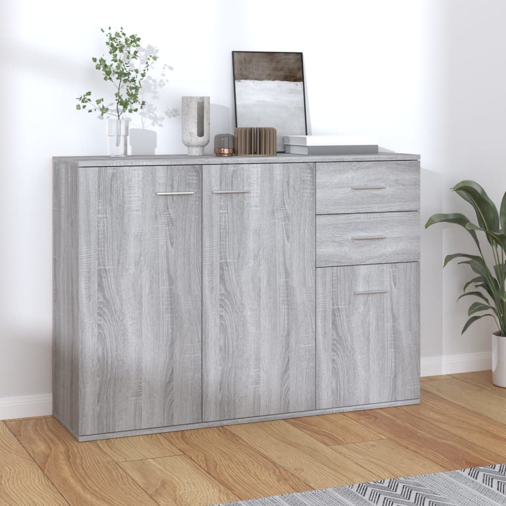 Berkfield Sideboard Grey Sonoma 105x30x75 cm Engineered Wood