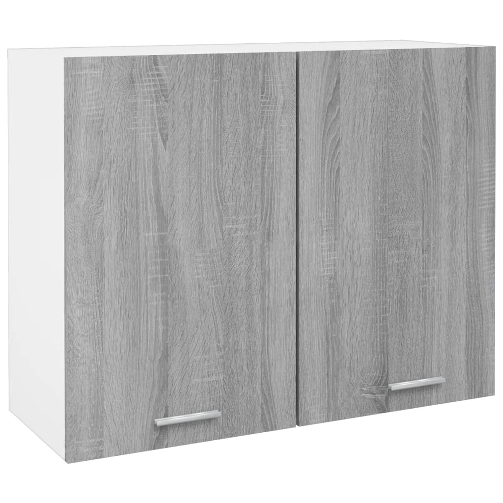 Berkfield Hanging Cabinet Grey Sonoma 80x31x60 cm Engineered Wood