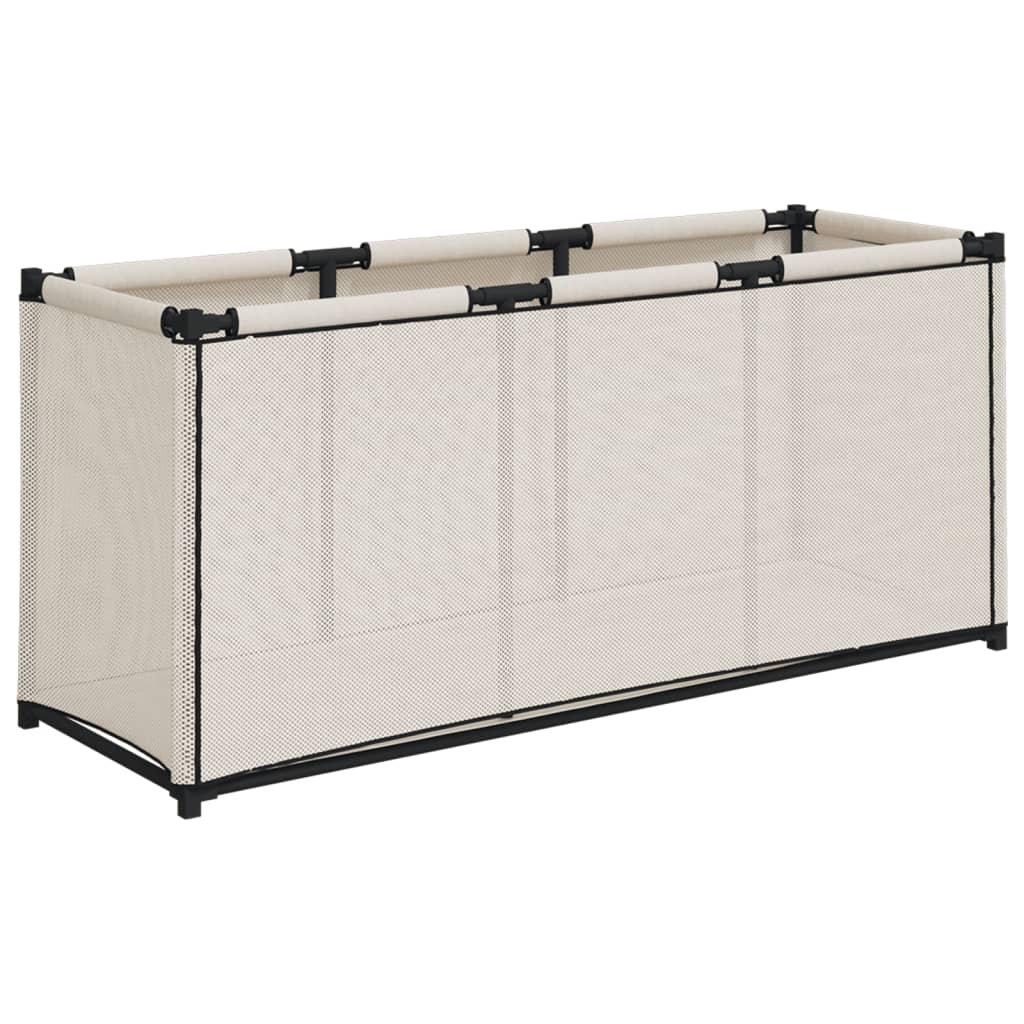 Berkfield Storage Box Cream 105x34.5x45 cm Fabric