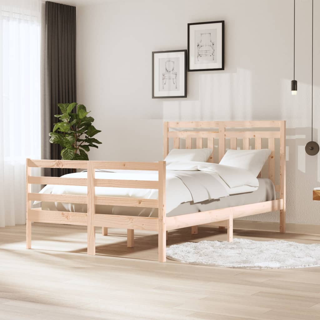 Berkfield Bed Frame Solid Wood 120x200 cm
