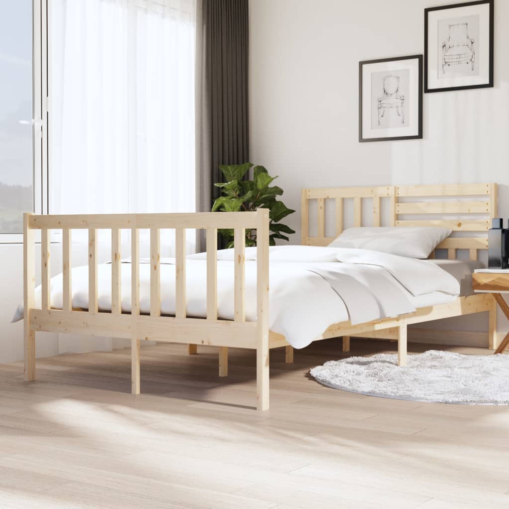 Berkfield Bed Frame Solid Wood 120x200 cm