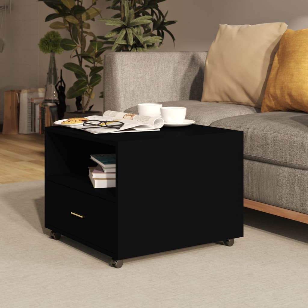 Berkfield Coffee Table Black 55x55x40 cm Engineered Wood