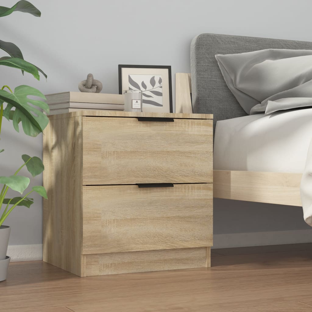 Berkfield Bedside Cabinet Sonoma Oak Engineered Wood