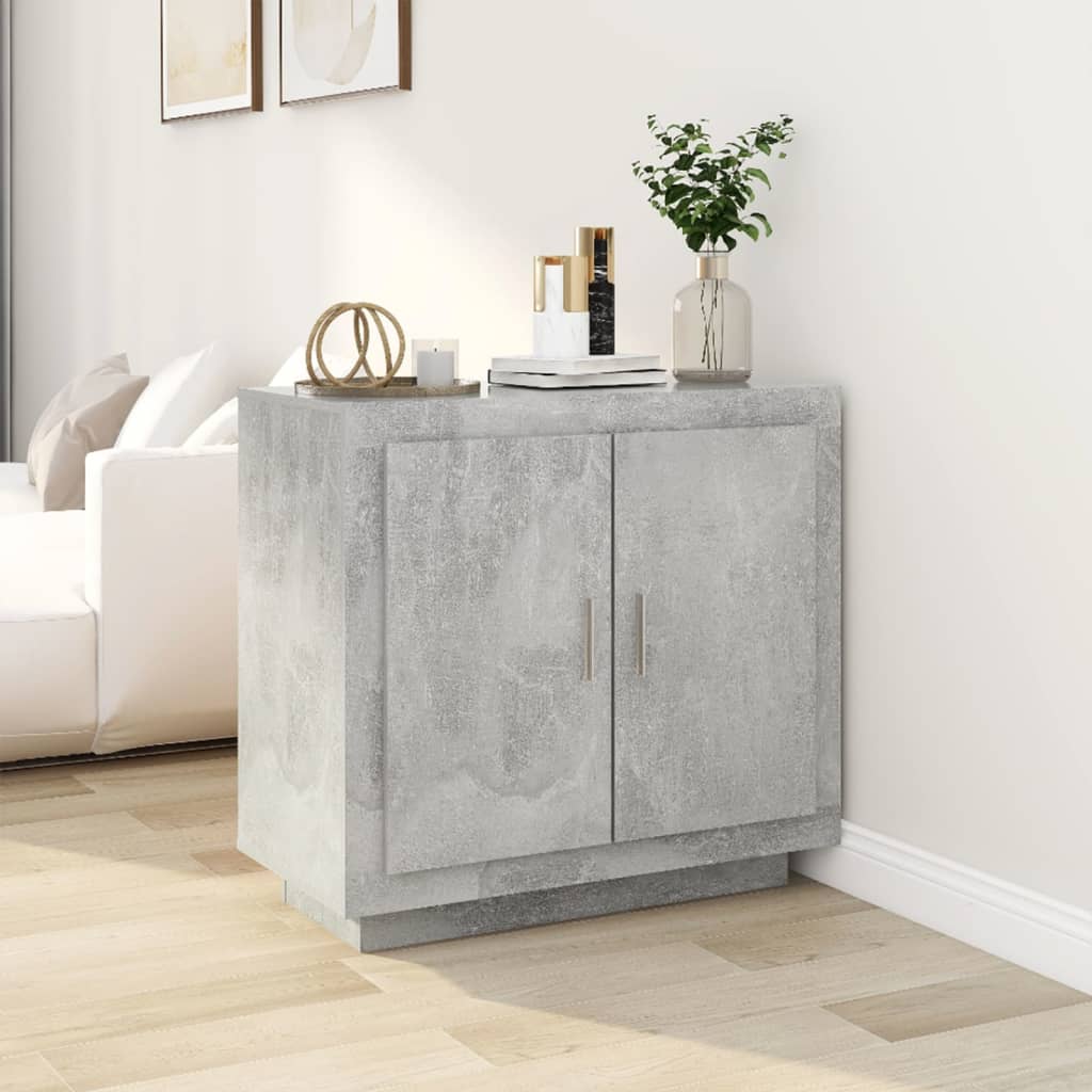 Berkfield Sideboard Concrete Grey 80x40x75 cm Engineered Wood