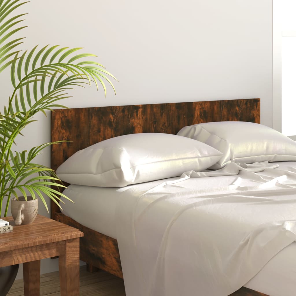Berkfield Bed Headboard Smoked Oak 160x1.5x80 cm Engineered Wood