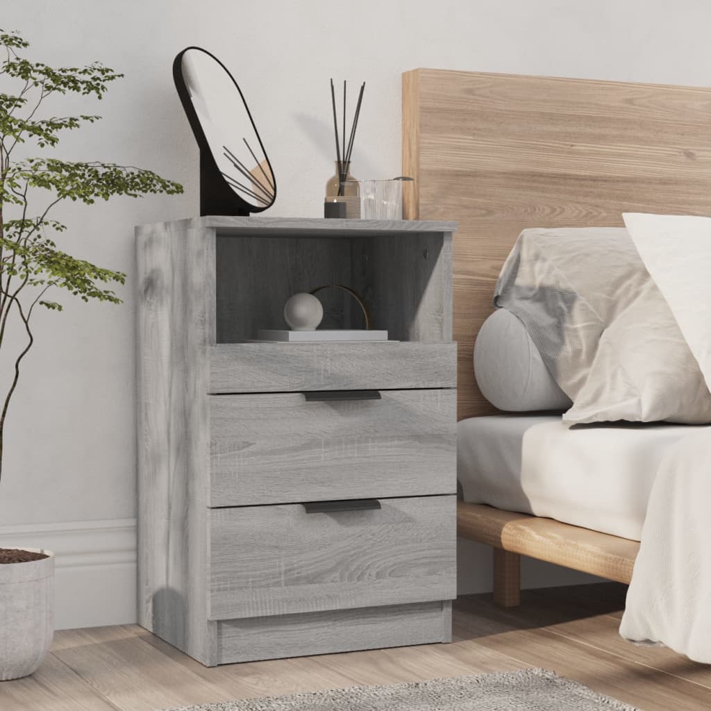 Berkfield Bedside Cabinet Grey Sonoma Engineered Wood