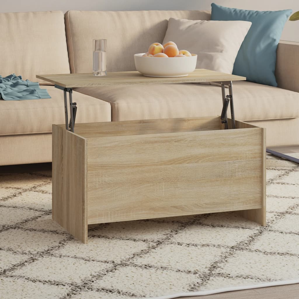Berkfield Coffee Table Sonoma Oak 102x55.5x52.5 cm Engineered Wood