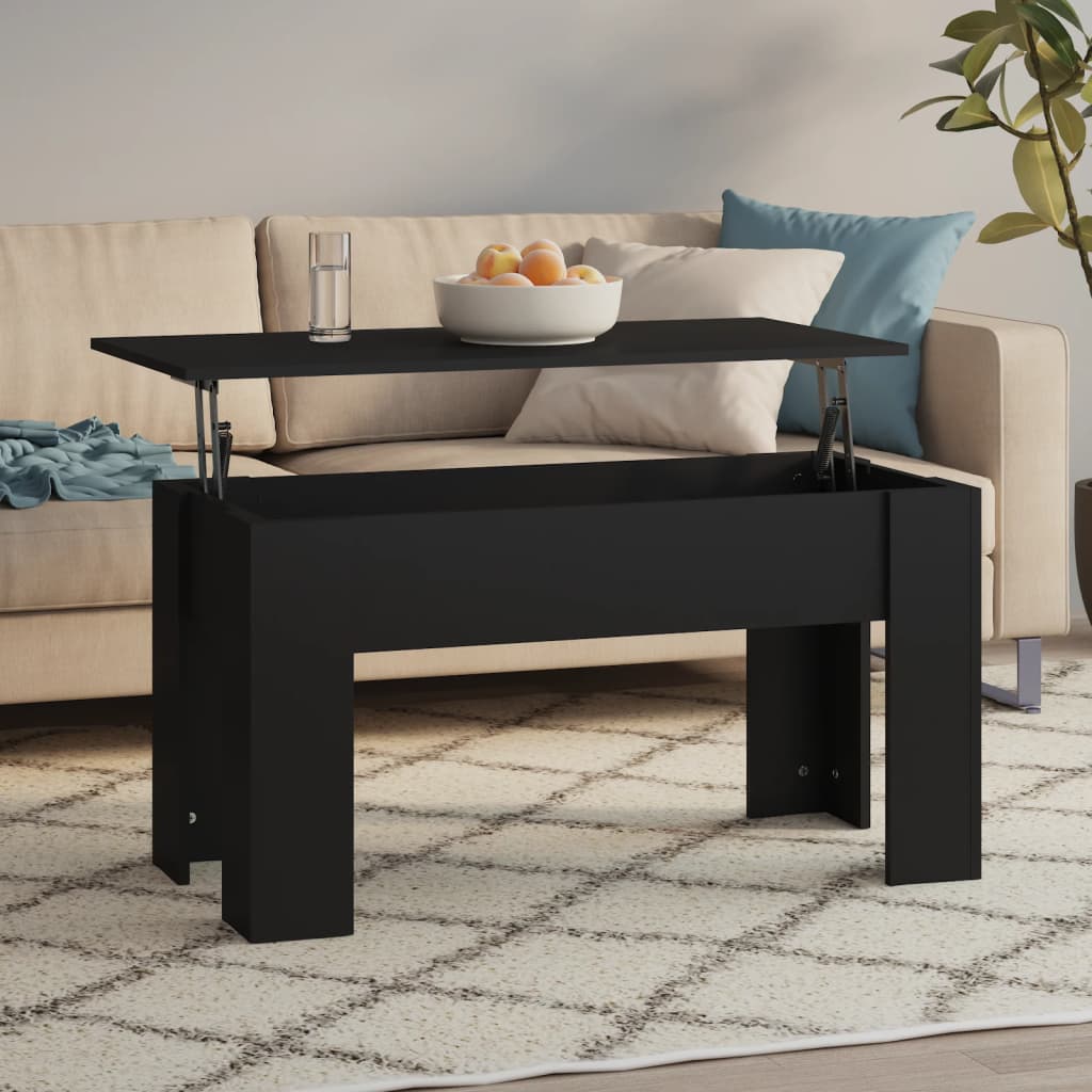 Berkfield Coffee Table Black 101x49x52 cm Engineered Wood
