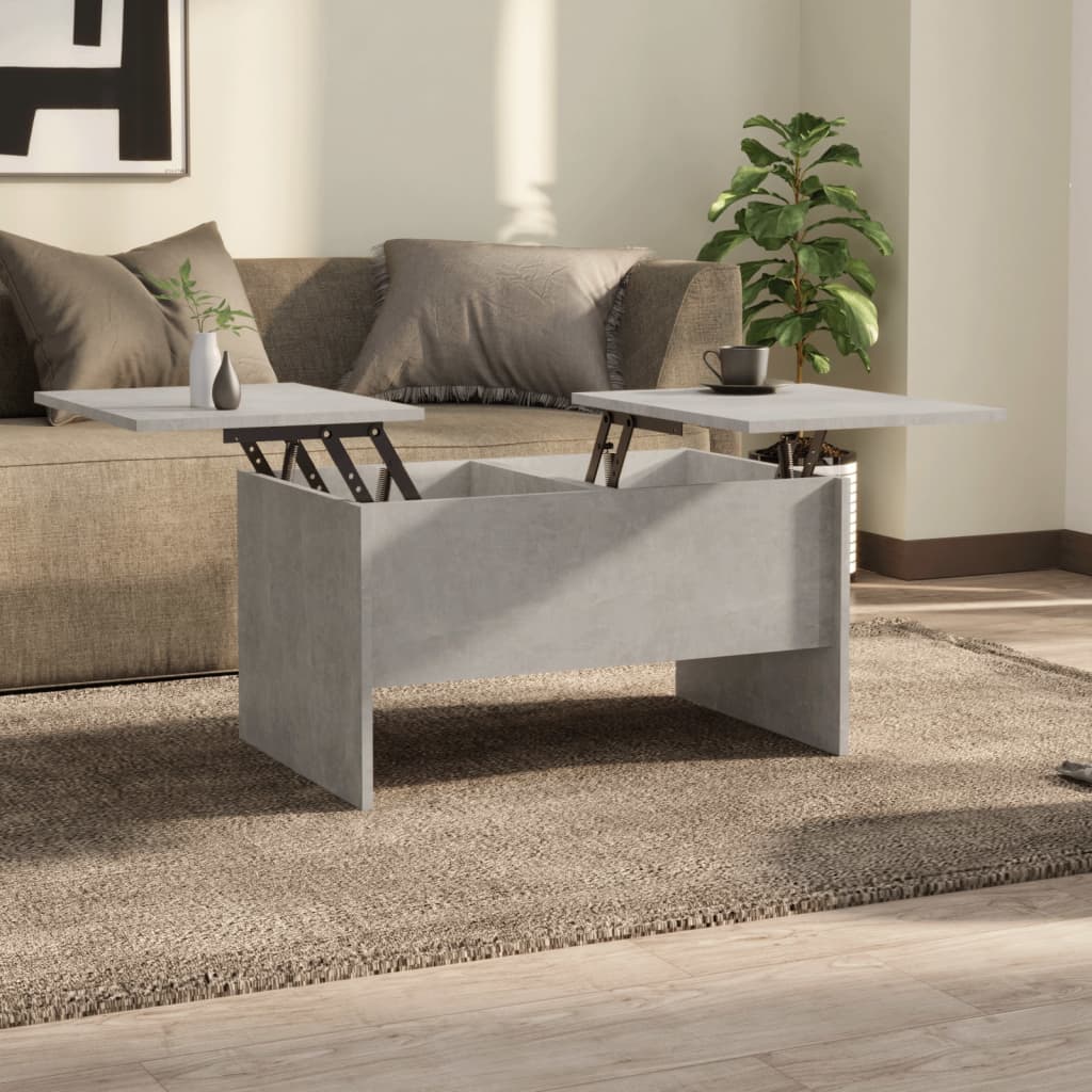 Berkfield Coffee Table Concrete Grey 80x50x42.5 cm Engineered Wood