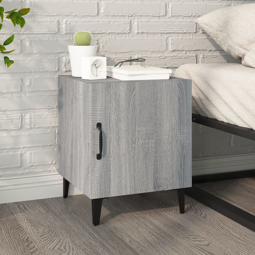 Berkfield Bedside Cabinet Grey Sonoma Engineered Wood