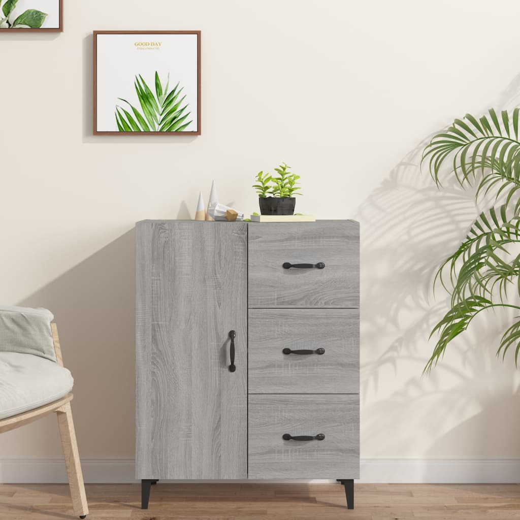 Berkfield Sideboard Grey Sonoma 69.5x34x90 cm Engineered Wood