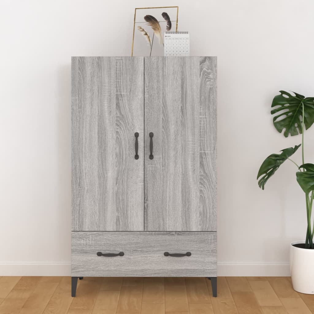 Berkfield Highboard Grey Sonoma 70x31x115 cm Engineered Wood