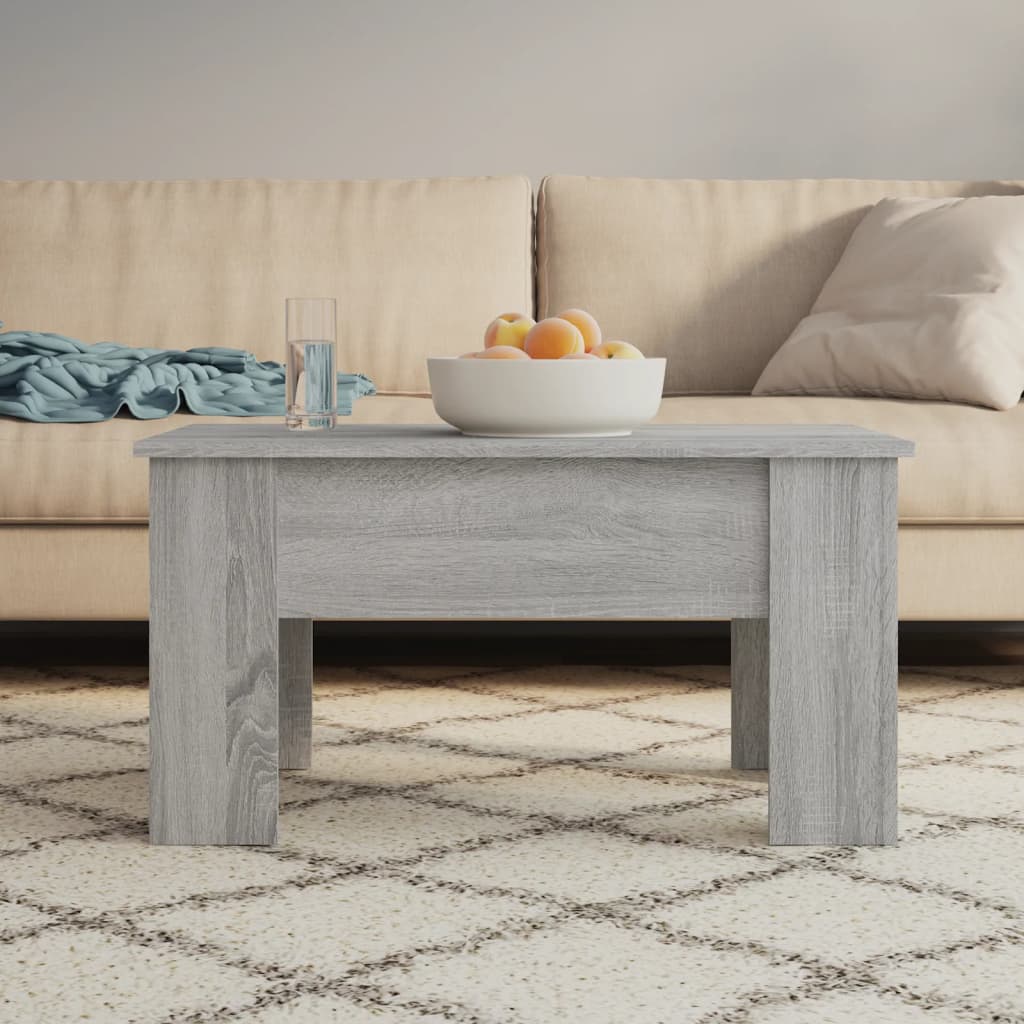 Berkfield Coffee Table Grey Sonoma 79x49x41 cm Engineered Wood