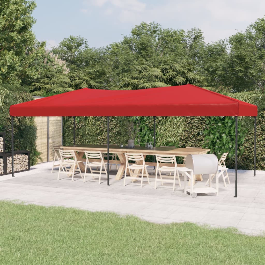Berkfield Folding Party Tent Red 3x6 m