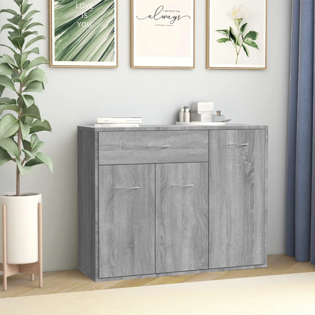 Berkfield Sideboard Grey Sonoma 88x30x70 cm Engineered Wood