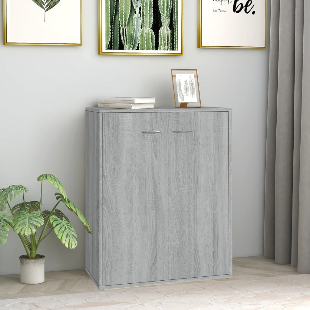 Berkfield Sideboard Grey Sonoma 60x30x75 cm Engineered Wood