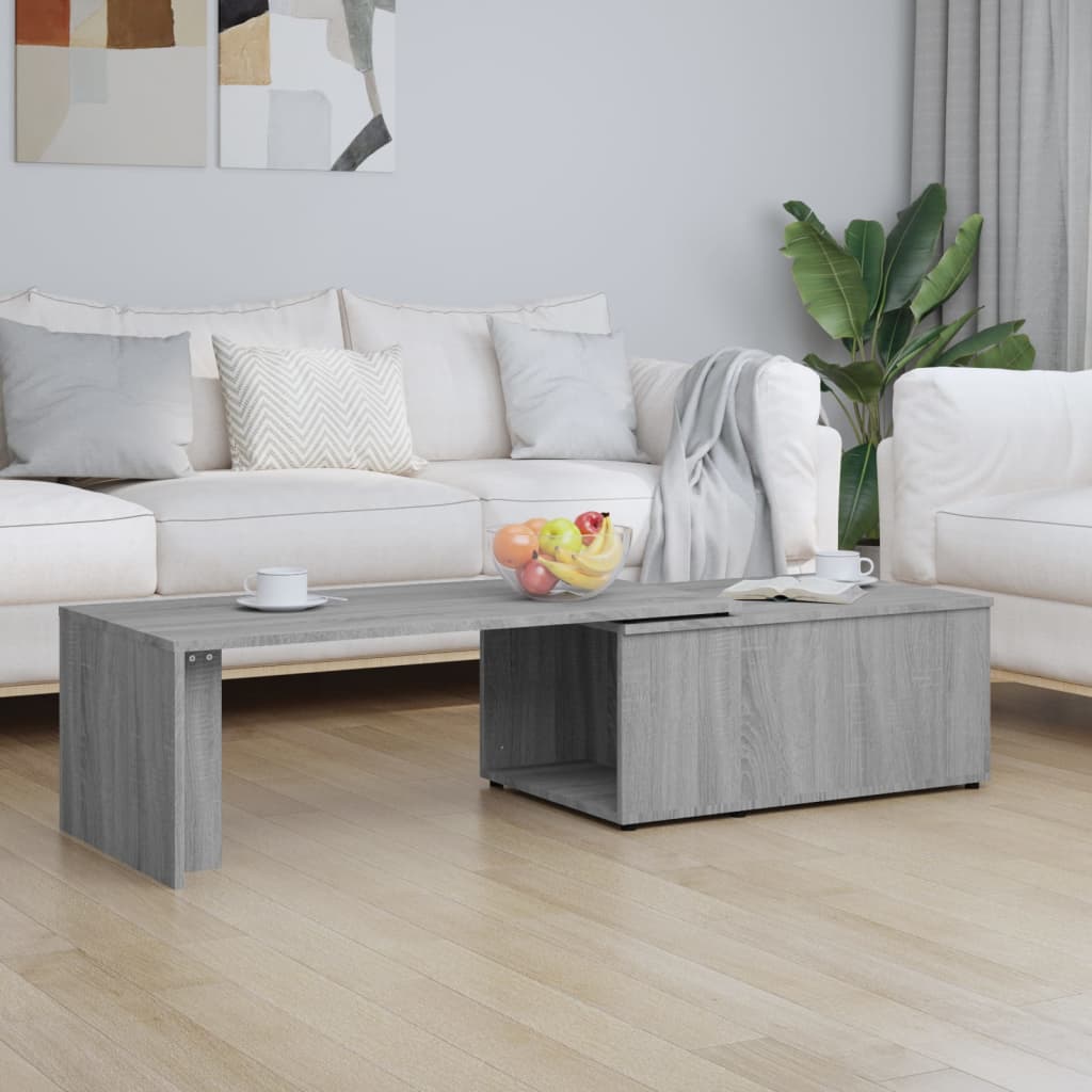 Berkfield Coffee Table Grey Sonoma 150x50x35 cm Engineered Wood