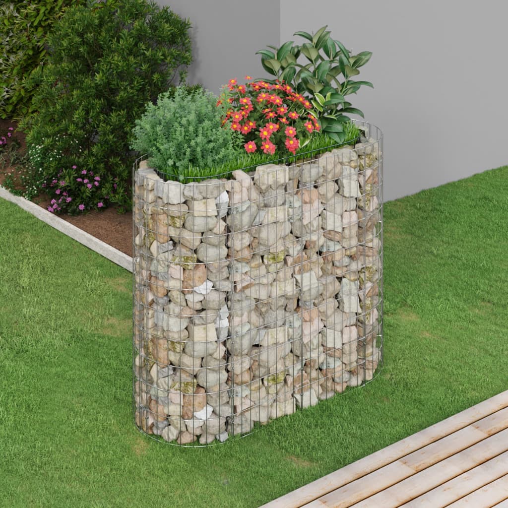 Berkfield Gabion Raised Bed Galvanised Iron 120x50x100 cm