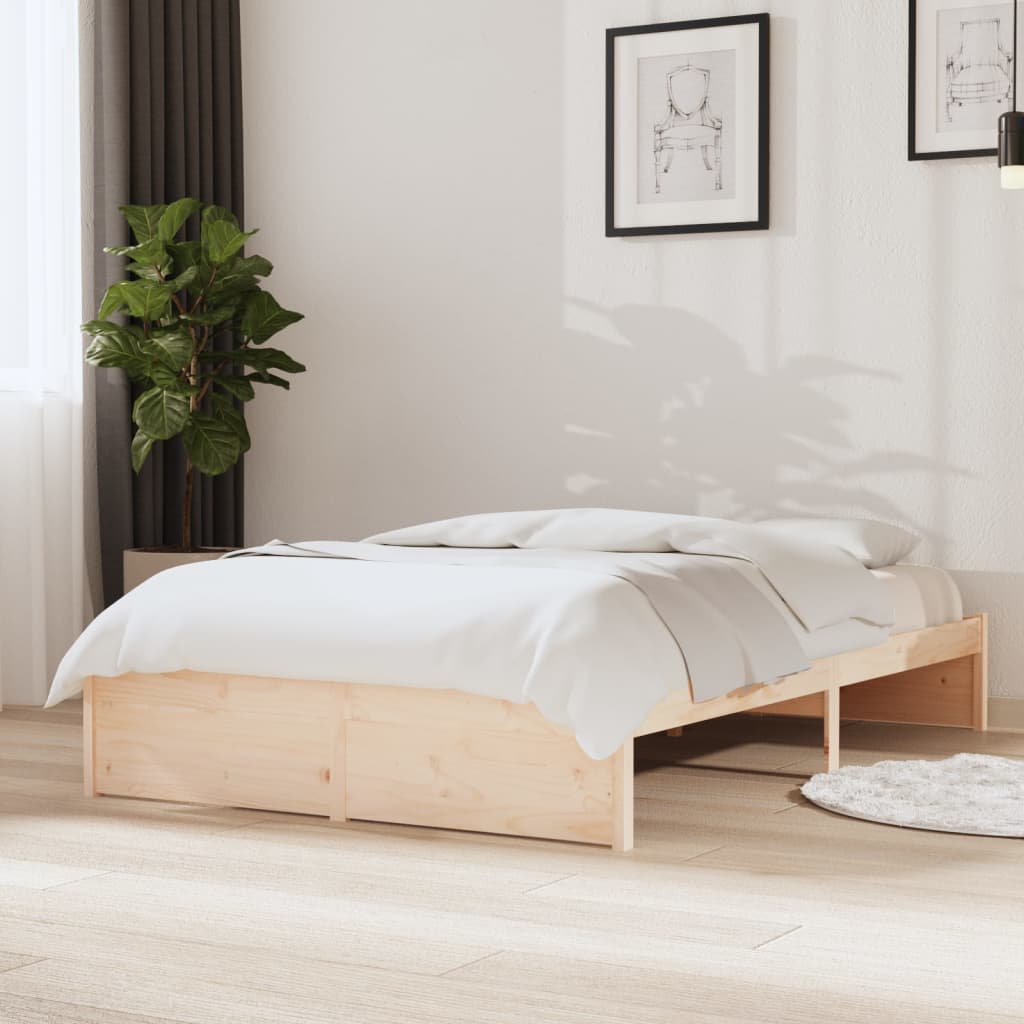 Berkfield Bed Frame Solid Wood 120x200 cm
