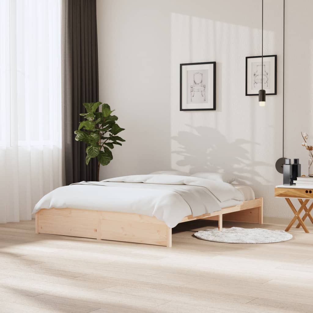 Berkfield Bed Frame Solid Wood 160x200 cm