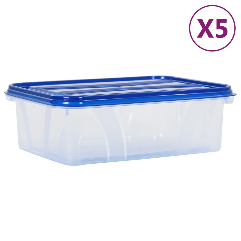 Berkfield Food Storage Containers with Lids 5 pcs PP