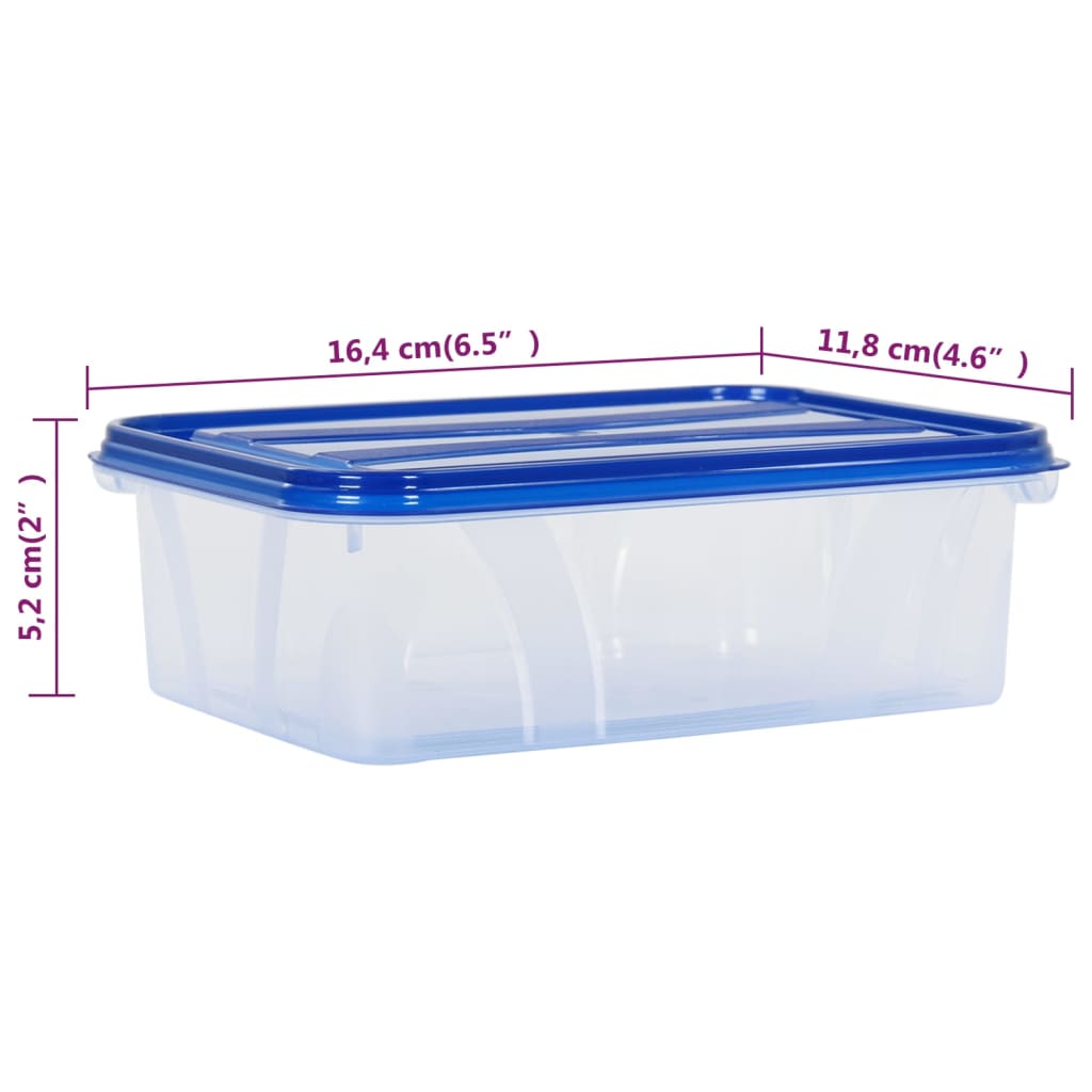 Berkfield Food Storage Containers with Lids 10 pcs PP
