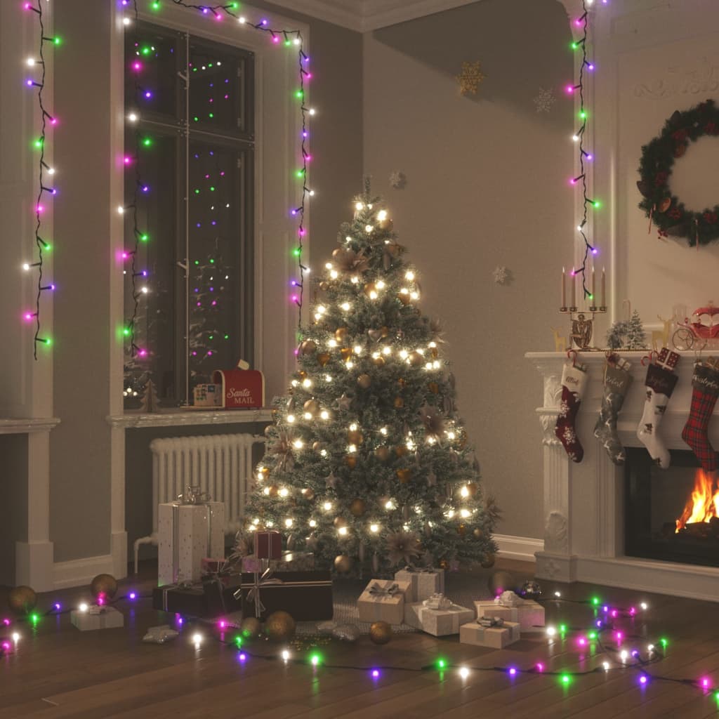 Berkfield LED String with 400 LEDs Pastel Multicolour 40 m PVC