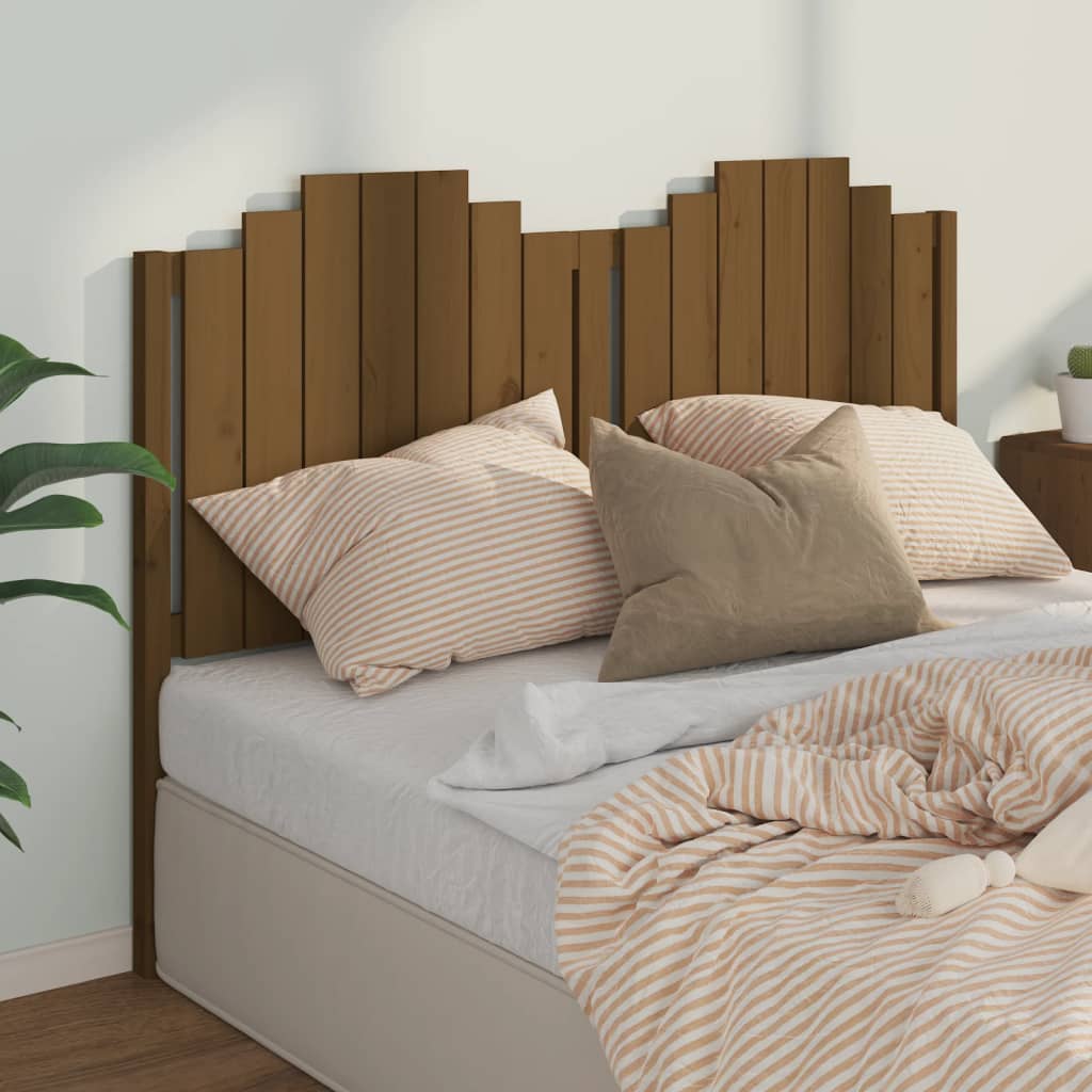 Berkfield Bed Headboard Honey Brown 166x4x110 cm Solid Wood Pine