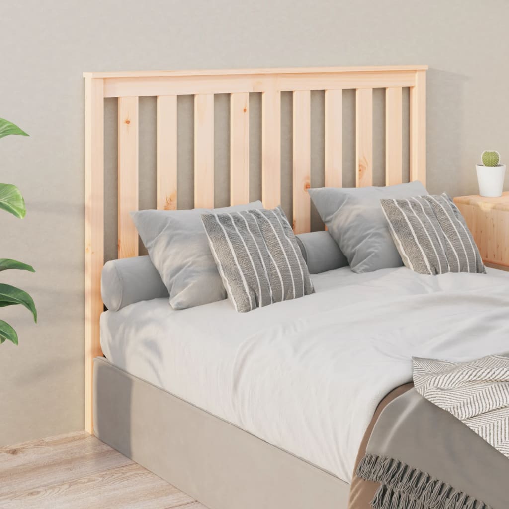 Berkfield Bed Headboard 126x6x101 cm Solid Wood Pine