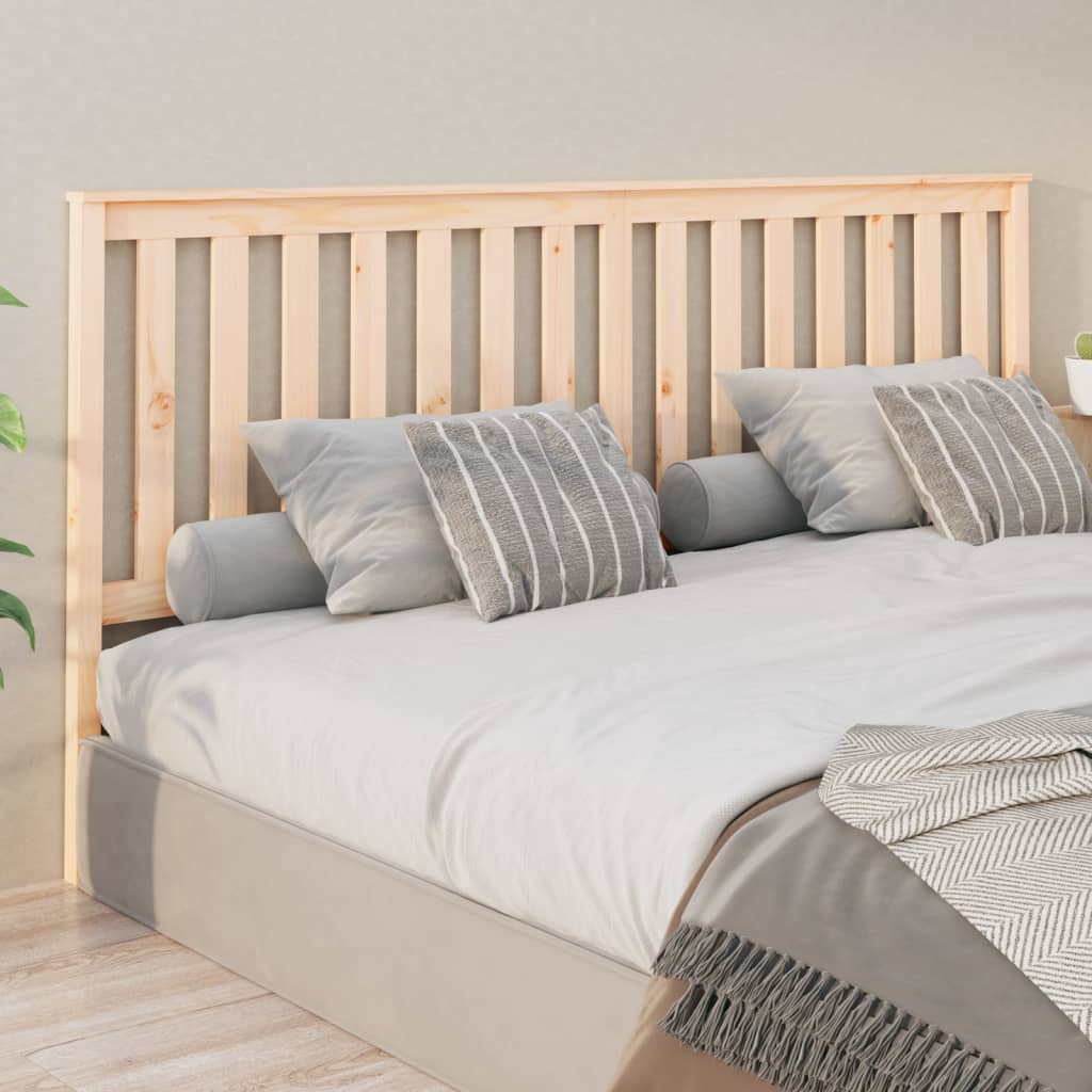 Berkfield Bed Headboard 206x6x101 cm Solid Wood Pine