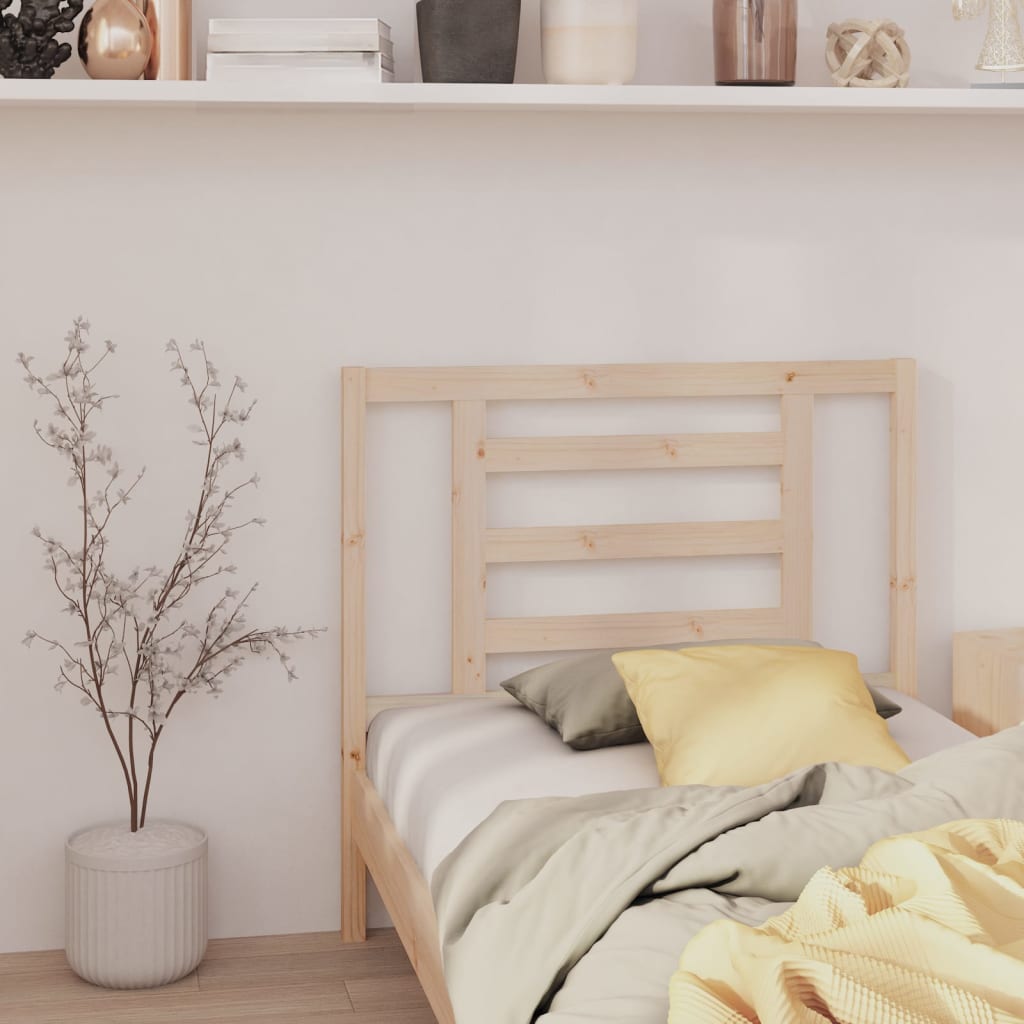 Berkfield Bed Headboard 106x4x100 cm Solid Wood Pine