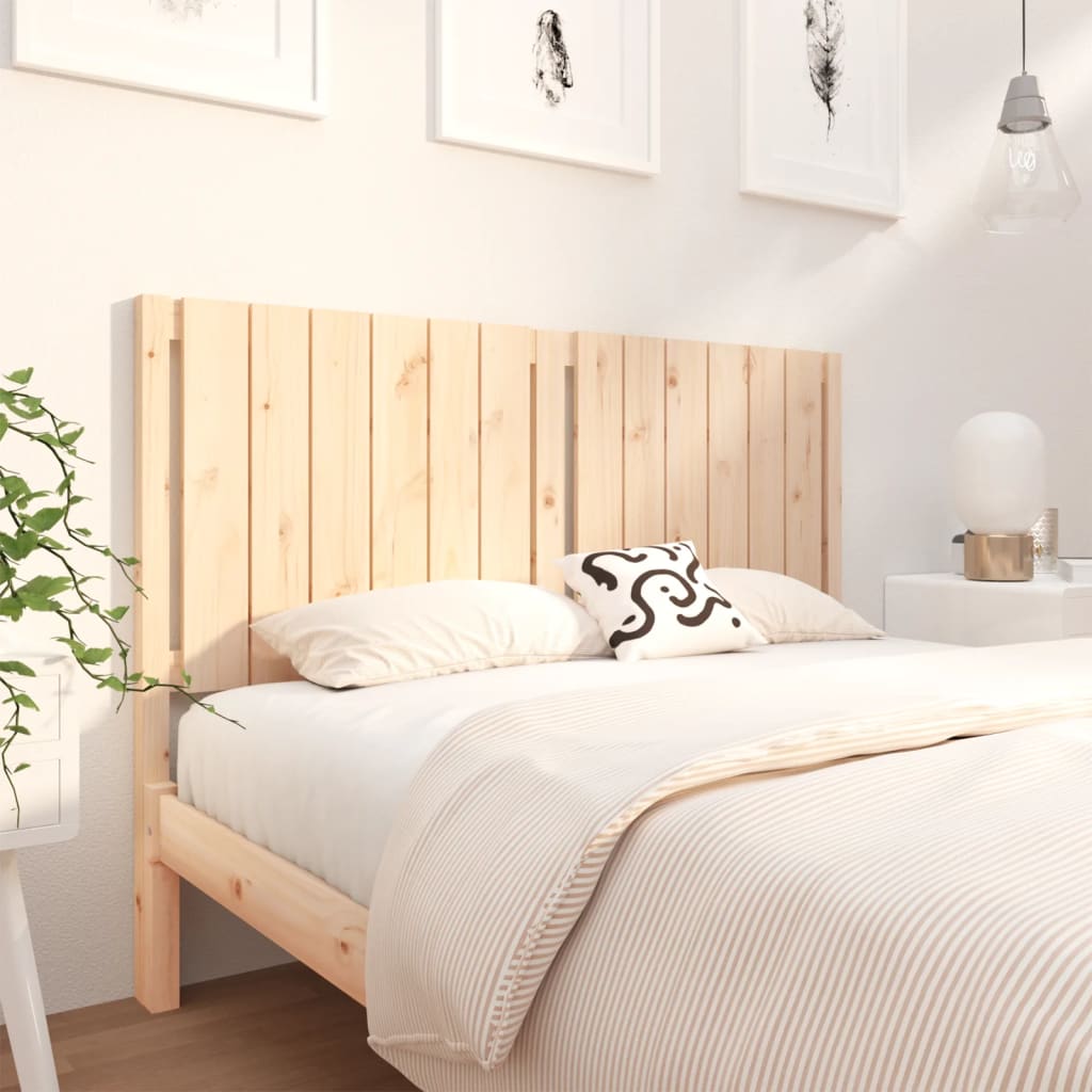 Berkfield Bed Headboard 145.5x4x100 cm Solid Wood Pine
