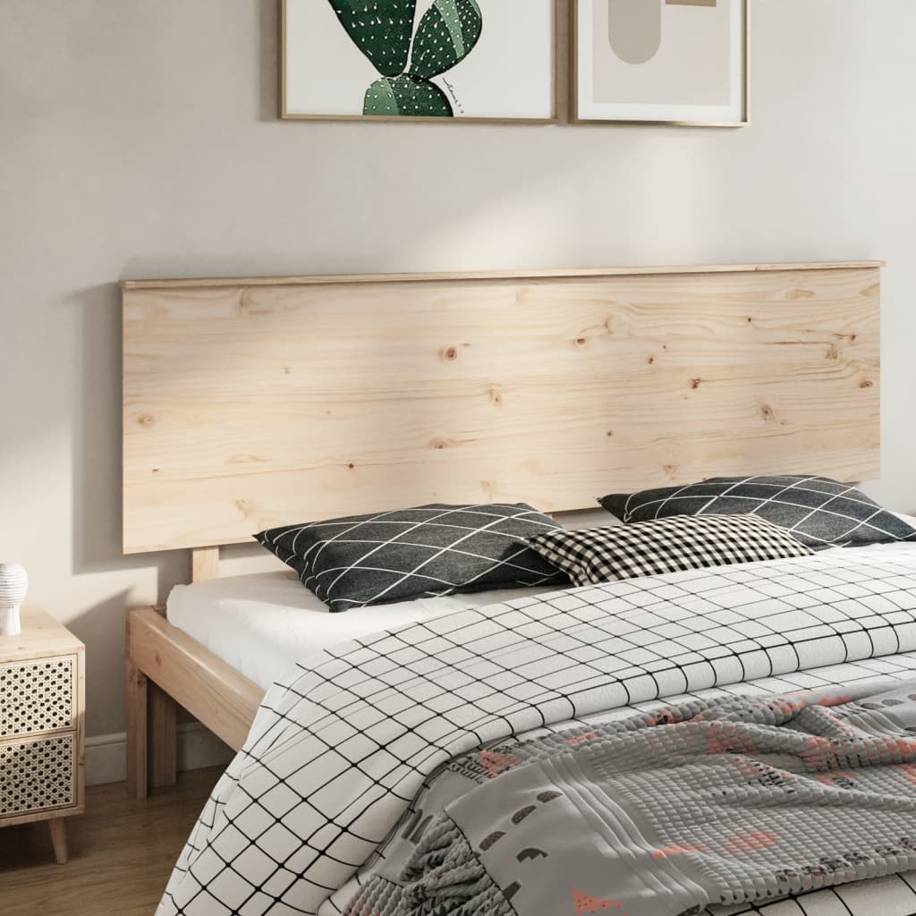 Berkfield Bed Headboard 204x6x82.5 cm Solid Wood Pine