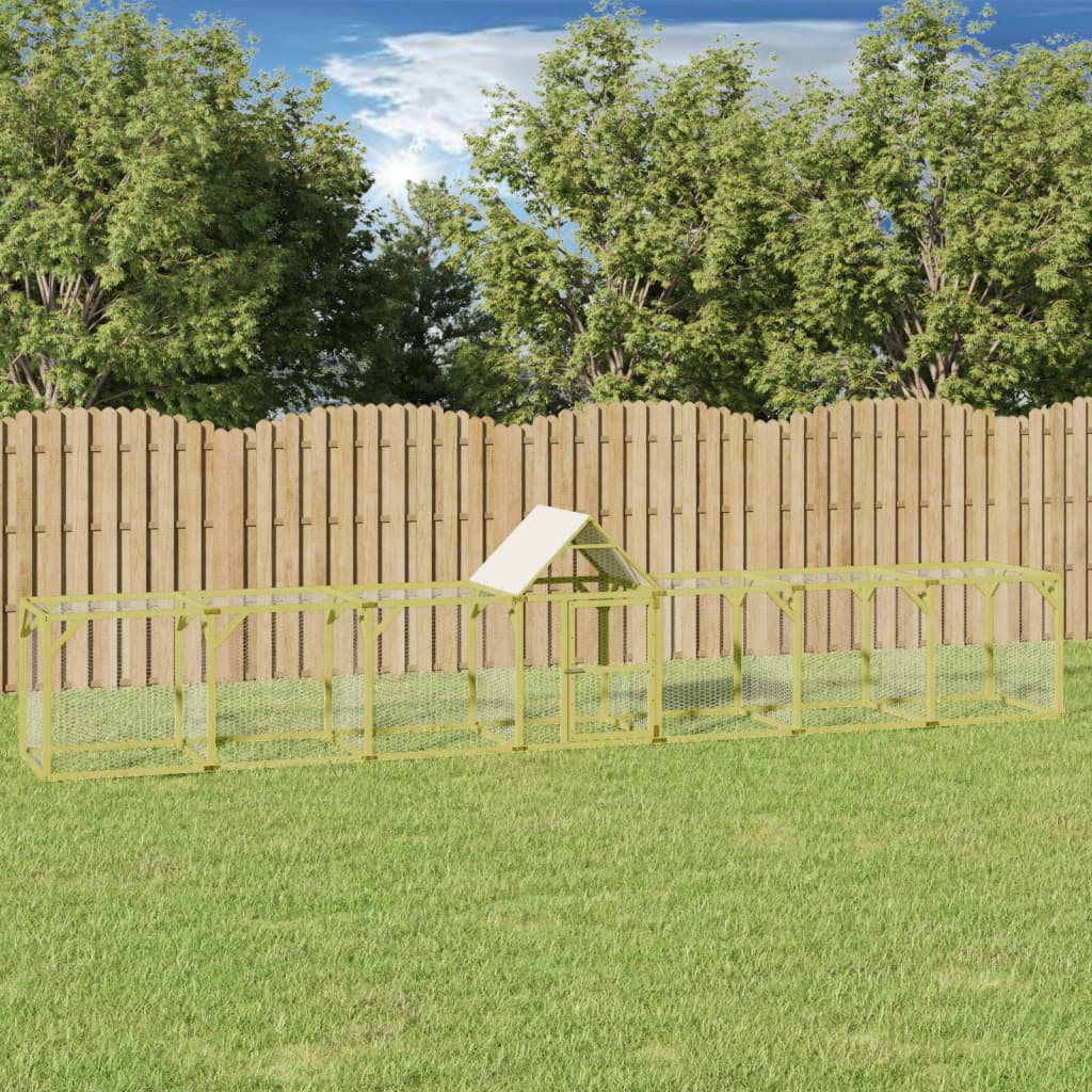Berkfield Chicken Coop 700x100x150 cm Impregnated Solid Wood Pine