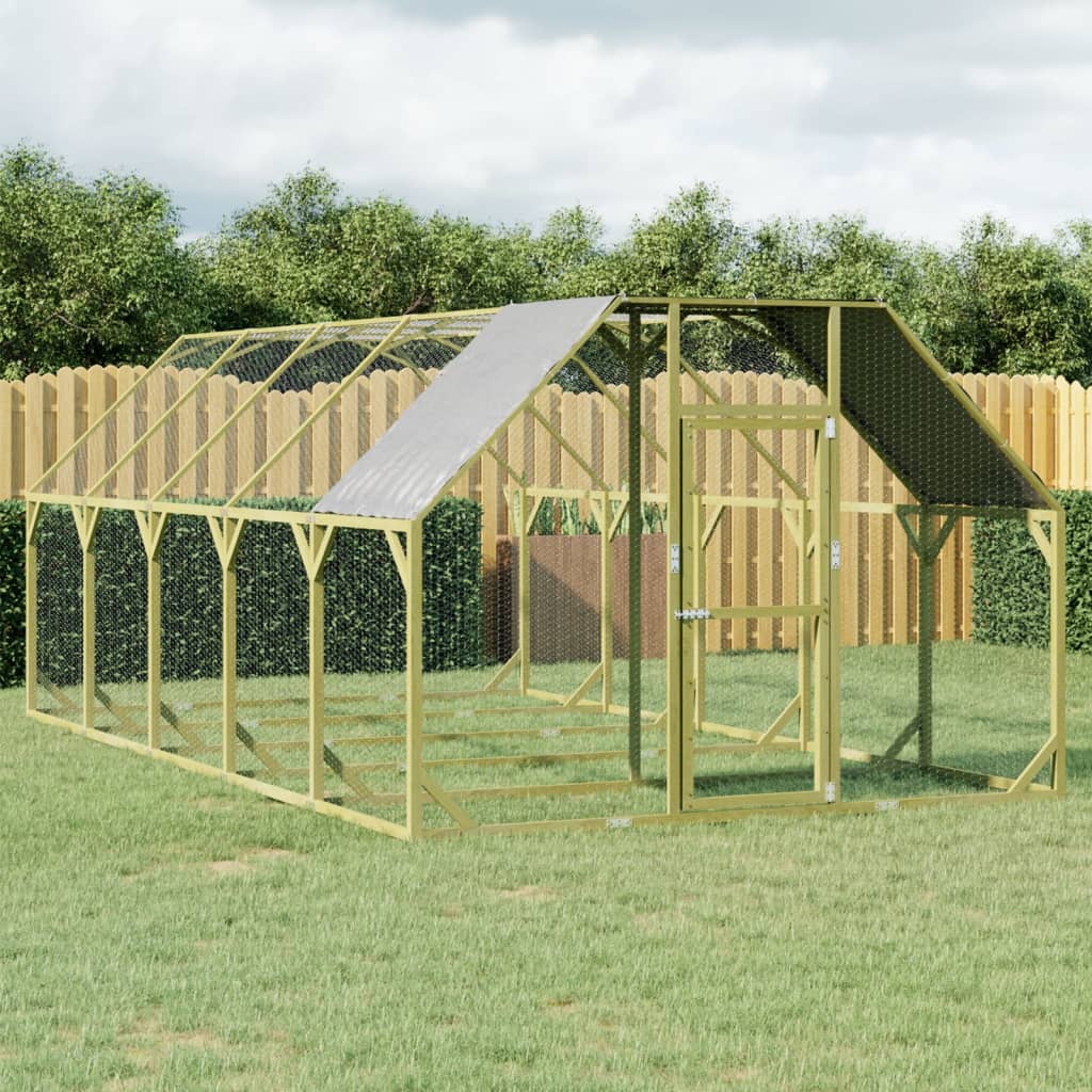 Berkfield Chicken Coop 268x500x190 cm Impregnated Solid Wood Pine