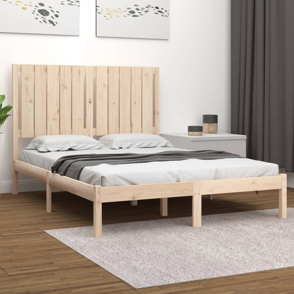 Berkfield Bed Frame Solid Wood 120x190 cm Small Double