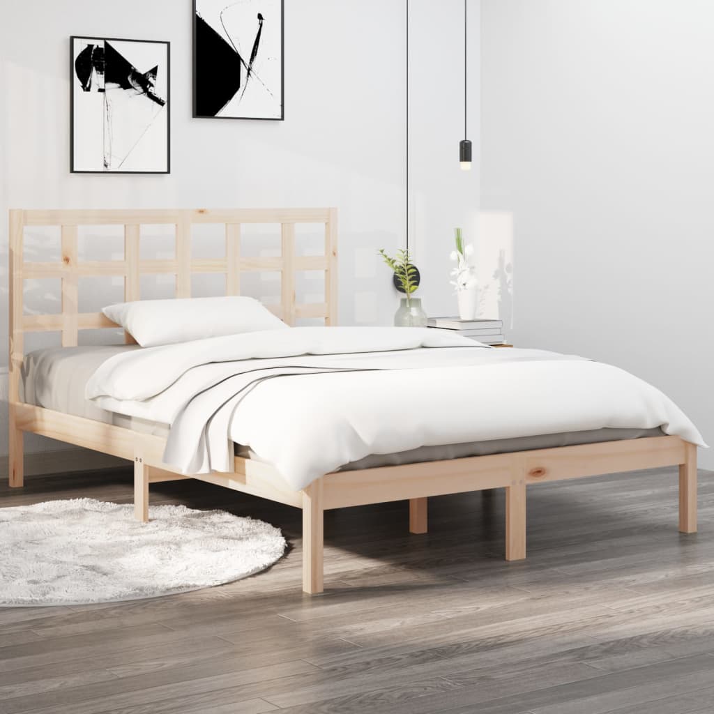 Berkfield Bed Frame Solid Wood 150x200 cm King Size
