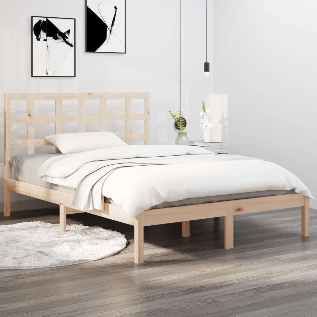 Berkfield Bed Frame Solid Wood 160x200 cm