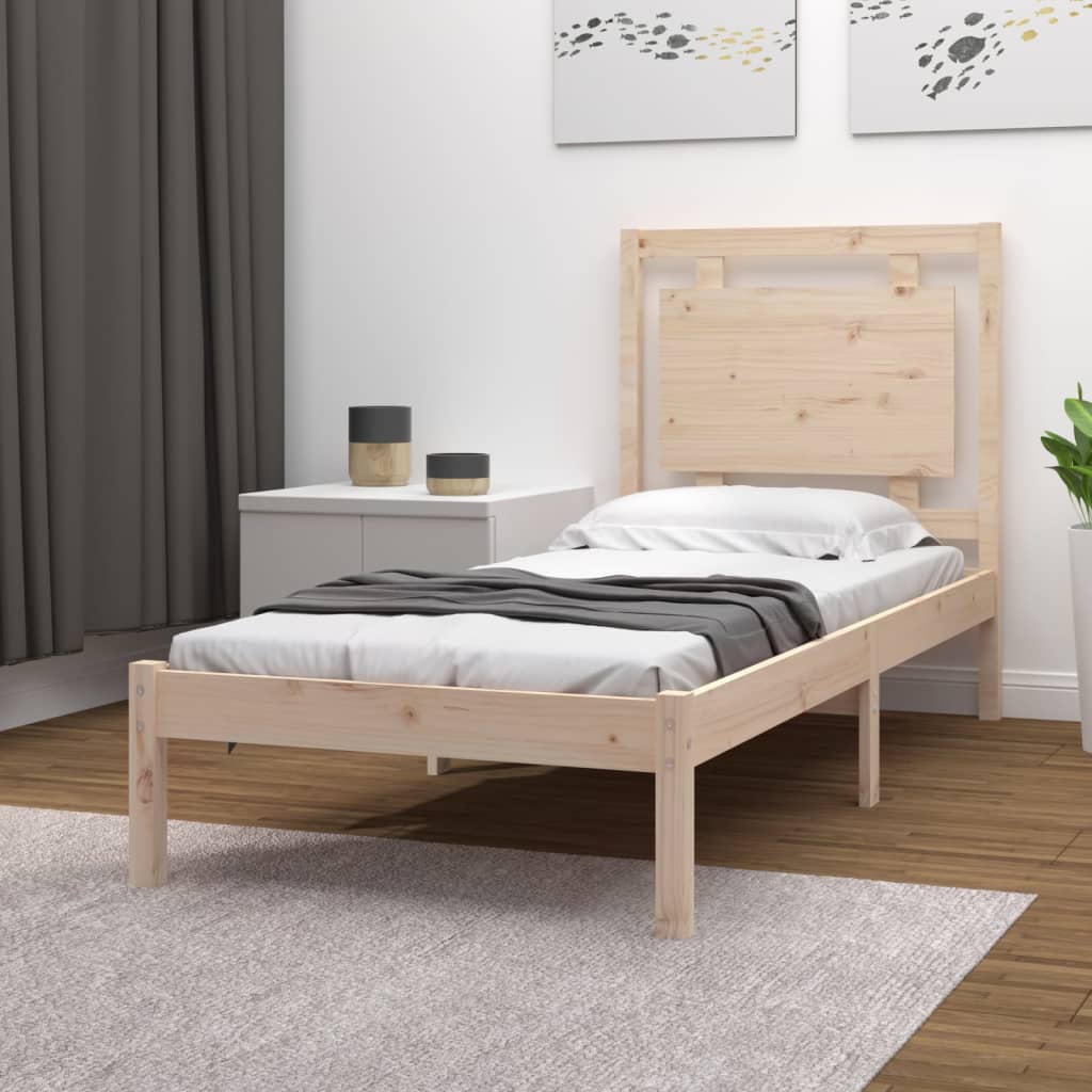 Berkfield Bed Frame Solid Wood 100x200 cm
