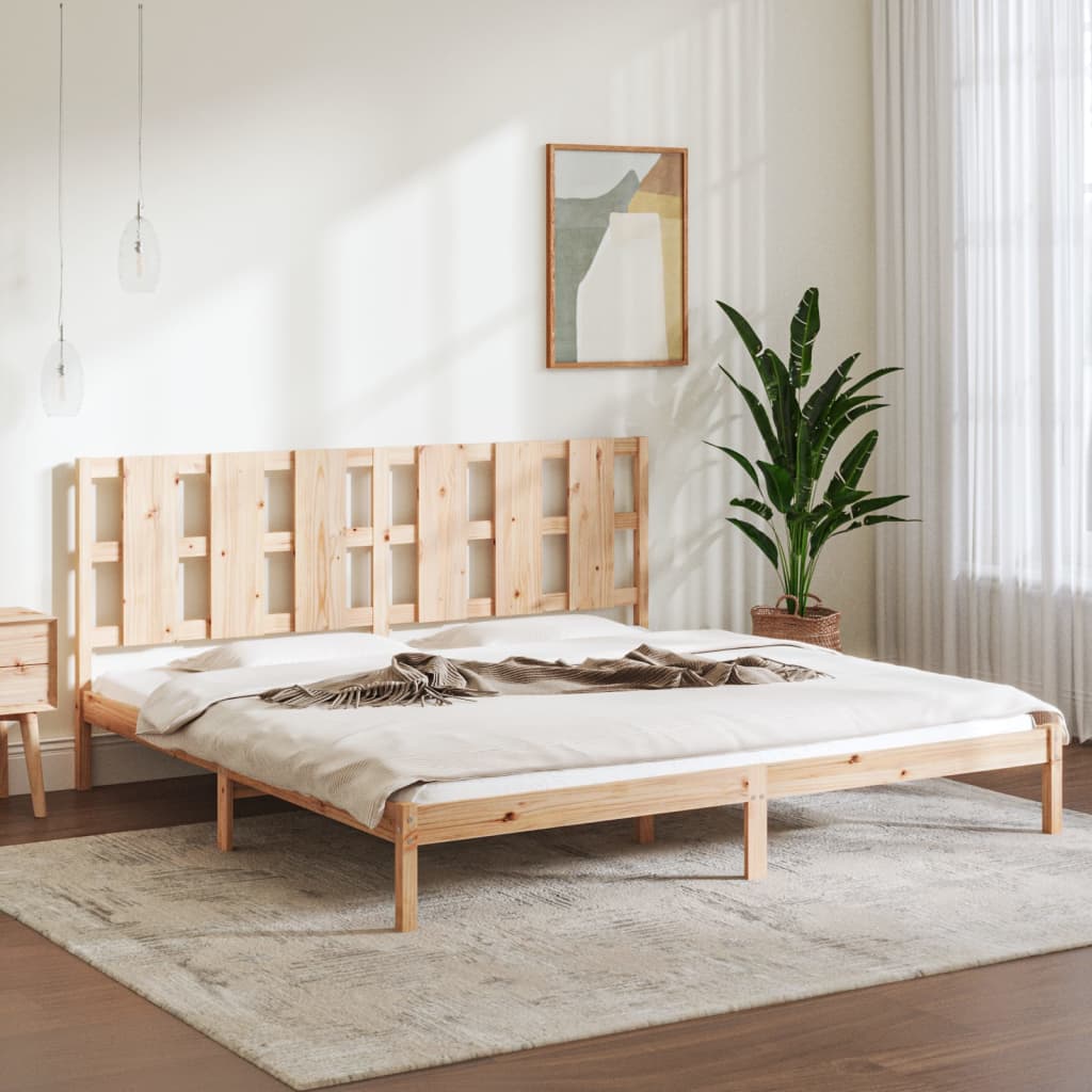 Berkfield Bed Frame Solid Wood 180x200 cm Super King Size