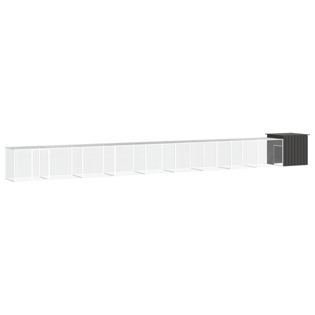 Berkfield Chicken Cage Anthracite 1000x91x100 cm Galvanised Steel