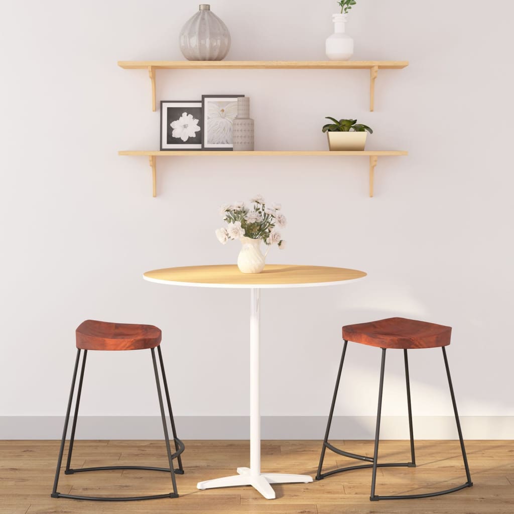 Berkfield Gavin Bar Stools 2 pcs 45x38x53 cm Solid Wood Mango