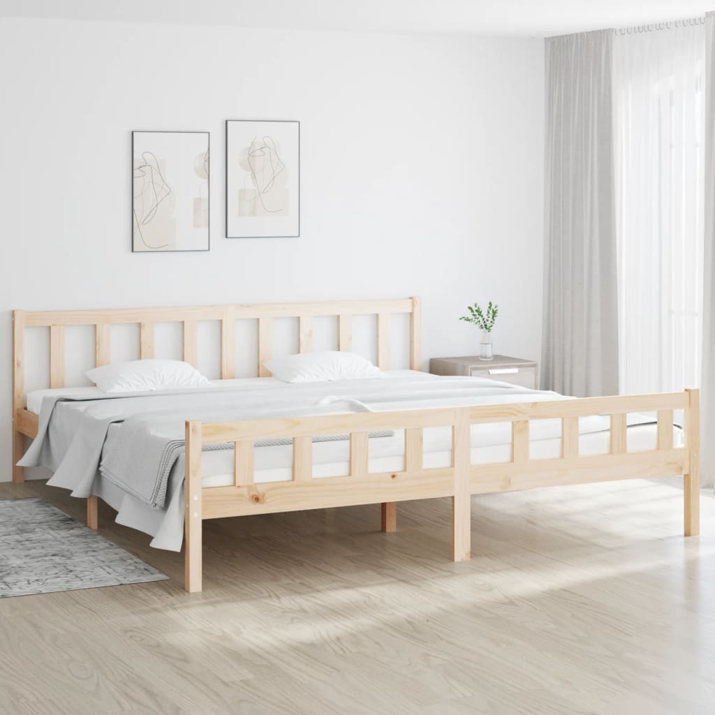 Berkfield Bed Frame Solid Wood 160x200 cm