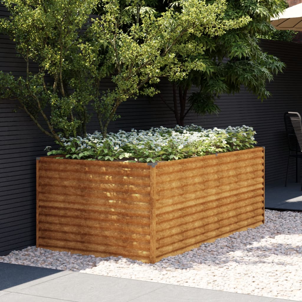 Berkfield Garden Raised Bed 196x100x69 cm Corten Steel