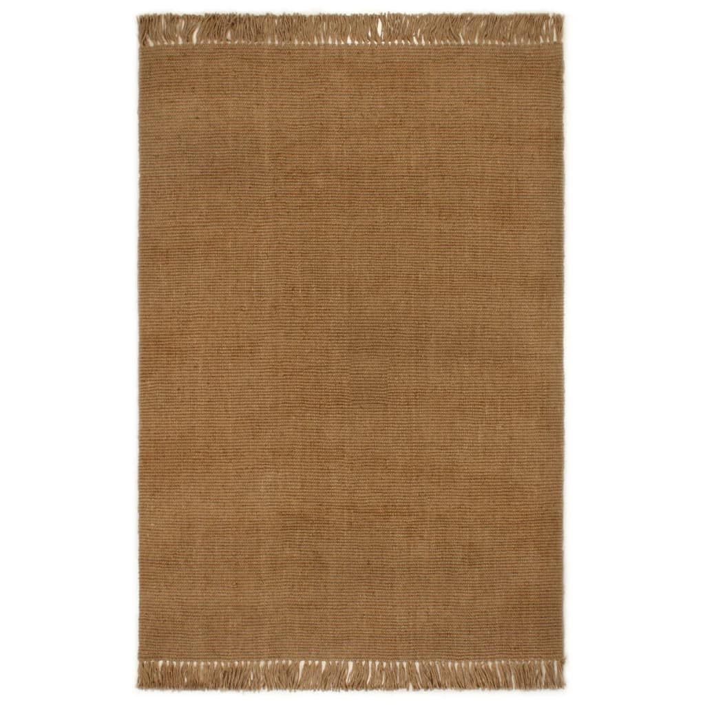Berkfield Rug with Tassels 180x250 cm Jute