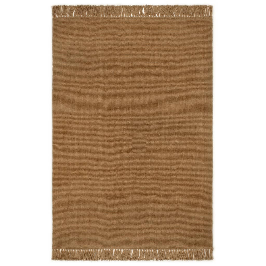 Berkfield Runner Rug with Tassels 80x300 cm Jute