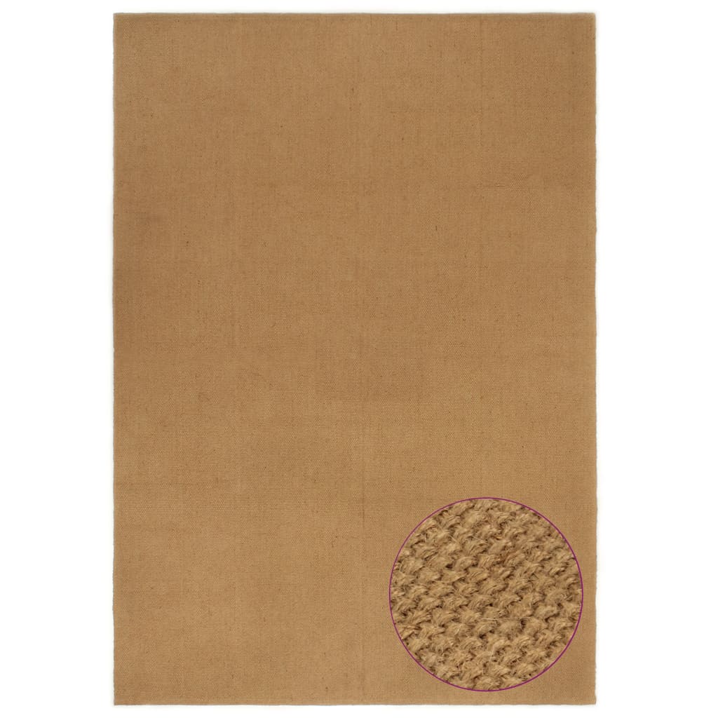 Berkfield Rug 120x180 cm Jute Rectangular