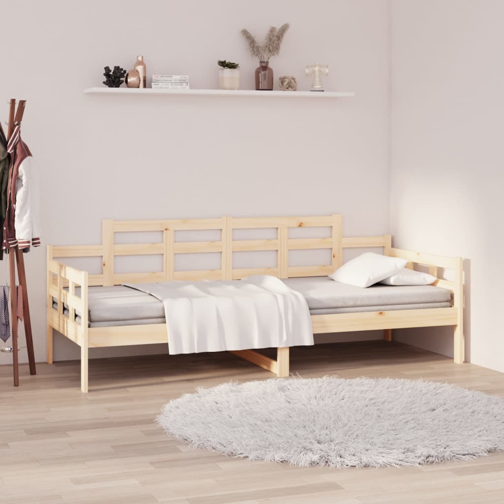 Berkfield Day Bed Solid Wood Pine 90x190 cm