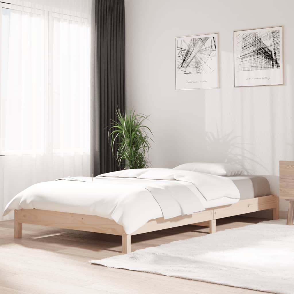 Berkfield Stack Bed 75x190 cm Solid Wood Pine
